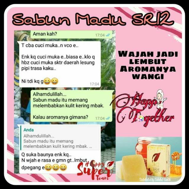 SABUN MADU HERBAL / HONEY SOAP SR12 / MENCERAHKAN WAJAH / SABUN WAJAH KULIT KERING BPOM