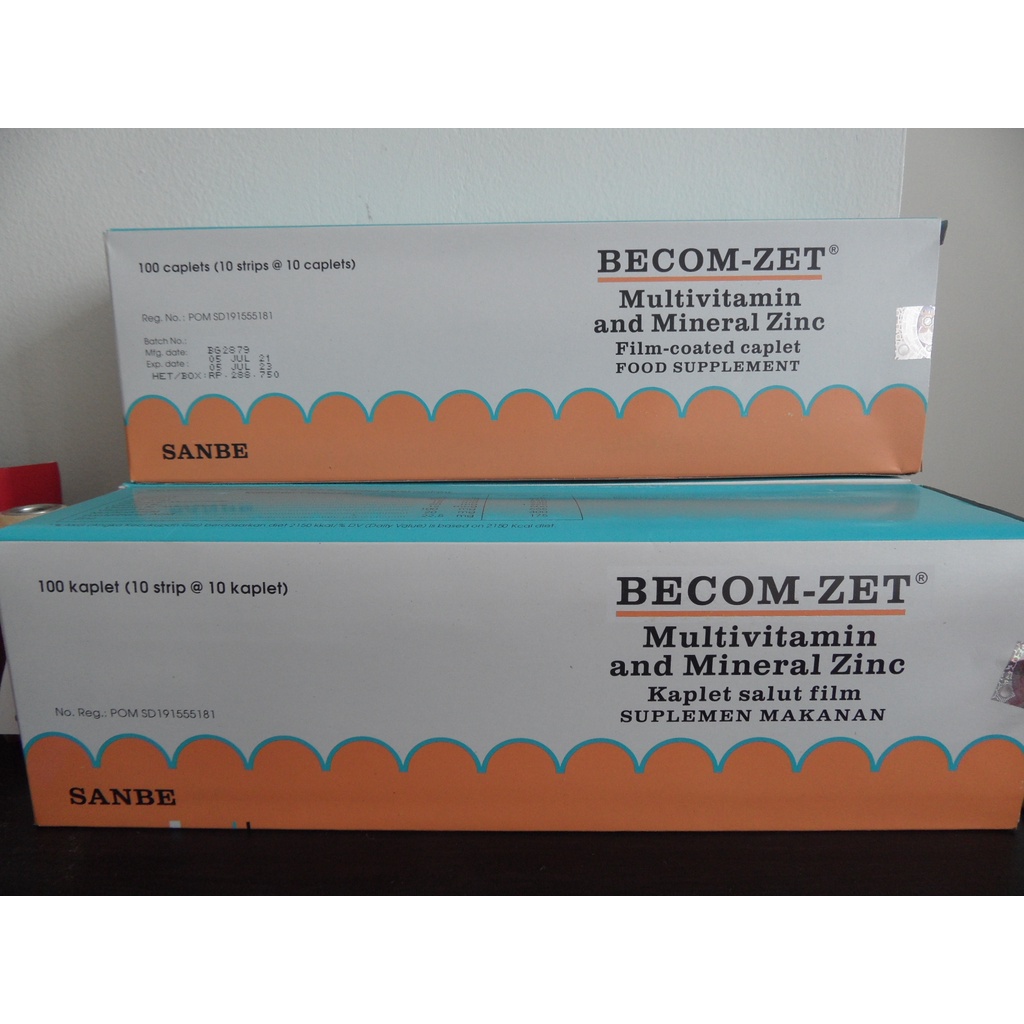 Jual BECOME ZET Multivitamin Zink suplemen Per Box Shopee Indonesia