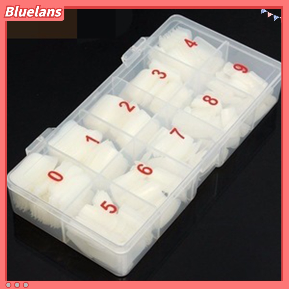 (In Stock) Kacamata Hitam Lensa Warna Warni ♡500pcs / Set Kuku Palsu Full Cover Bahan Akrilik Untuk Manicure DIY