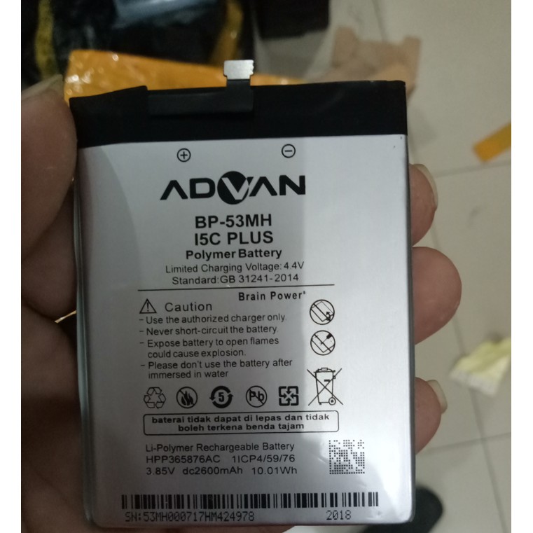 Batre Baterai Advan i5C Plus BP-53MH BP53MH BP 53MH