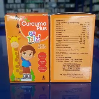 TERBARU Curcuma Plus Jeruk Go Talz Th Multivitamin &amp; Suplemen (20tab)