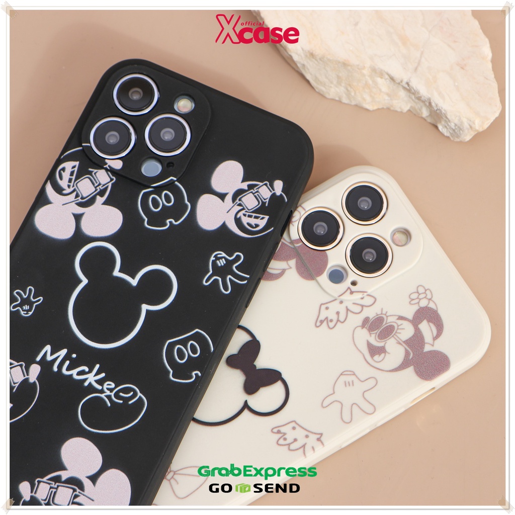 Soft Case Edge Miki Mini Cartoon Full Lens Cover Case iPhone 7 8 SE 7+ 8+ X XR XS 11 12 13 MINI PRO MAX