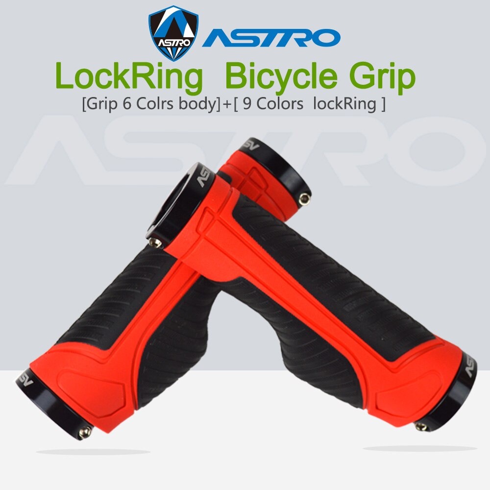 ASTROBIKE Grip Gagang Sepeda Ergonomic Handlebar Rubber G120 HITAM/MERAH