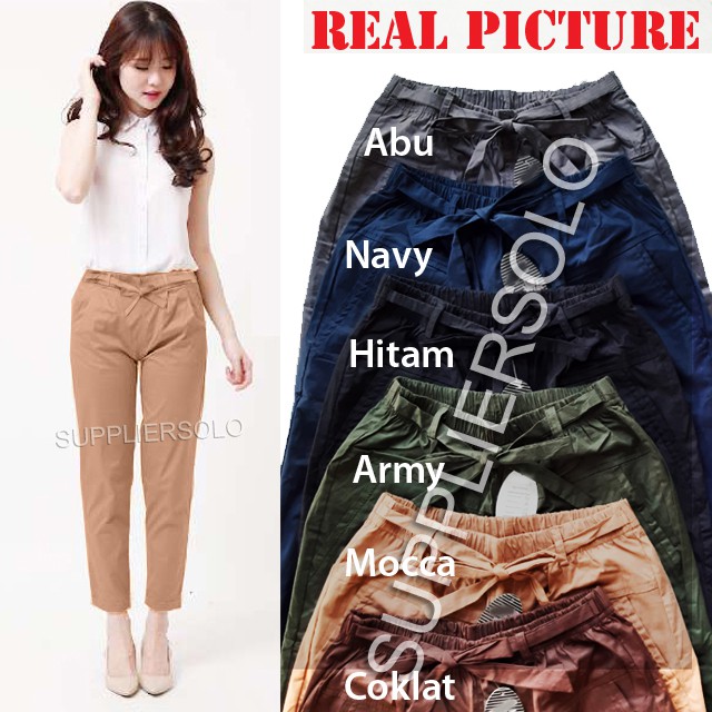 CELANA HAREM POLOS KATUN JUMBO XXL