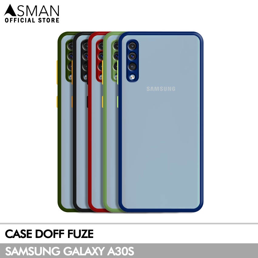 Asman Case Samsung Galaxy A30s Doff Fuze Premium Shield Protector