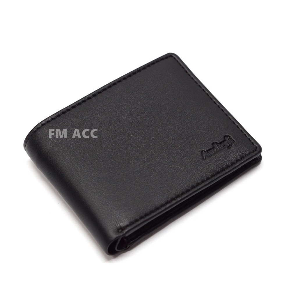 Dompet Pria Keren Murah/Dompet Pria Murah /Dompet Keren Pria/Dompet 5 Insh/Dompet Semi Kulit-HITAM