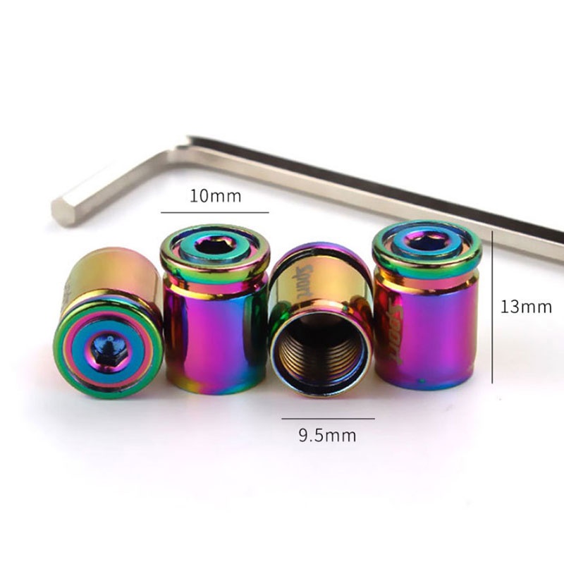 # Kaos T-Shirt Wanita Lengan Pendek Motif Print #4pcs Tutup Pentil Ban Mobil Bahan Titanium Anti Maling