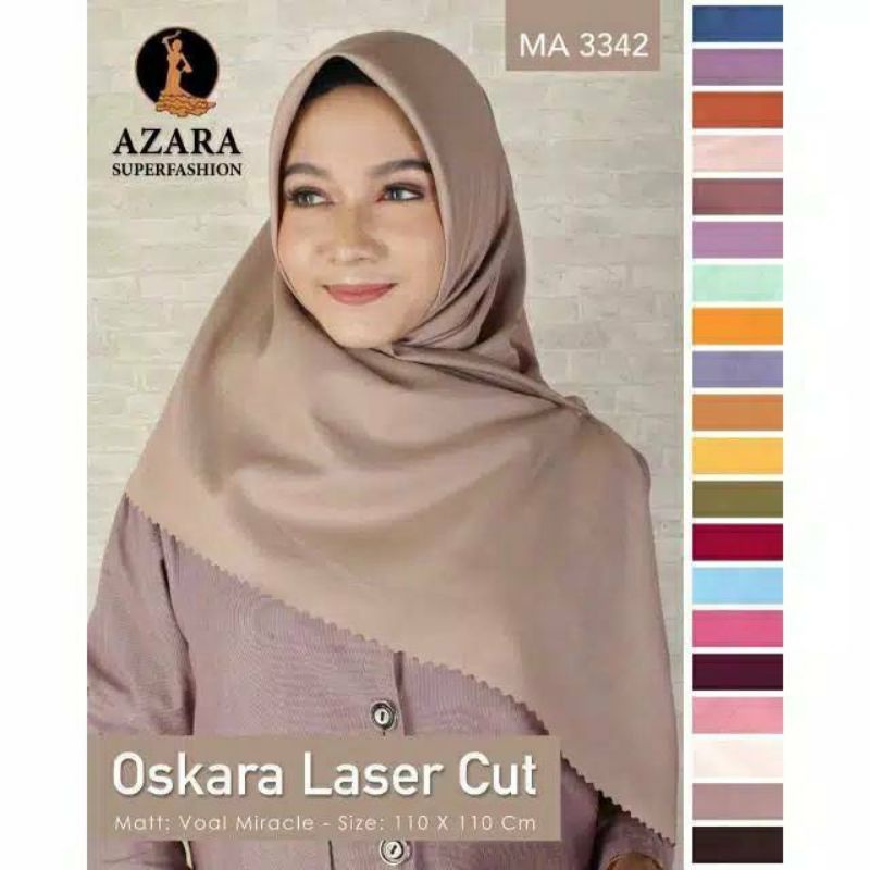 Hijab Segi Empat Oskara Laser Cut Azara Oskara Segi Empat Laser Cut Hijab Segi Empat Premium Hijab S