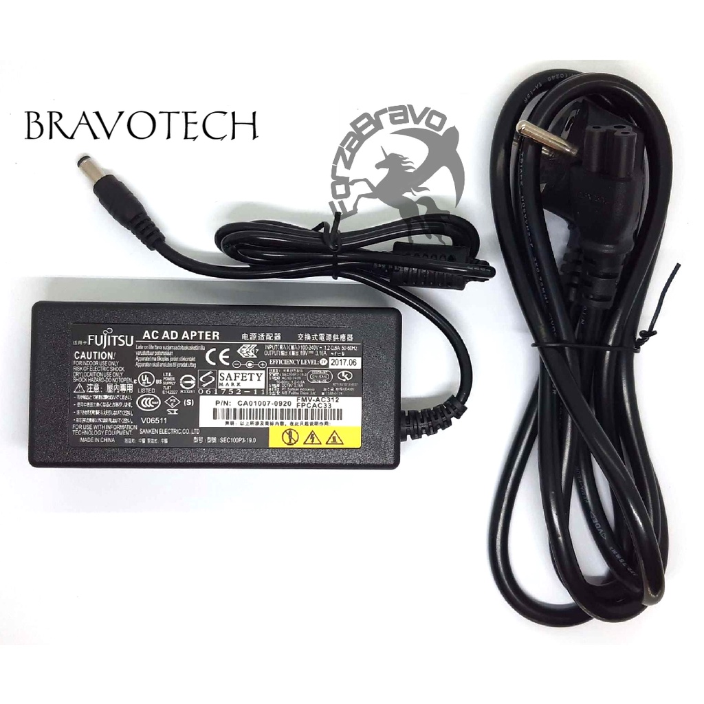 Adaptor Charger Laptop Fujitsu LifeBook T580 T-4010 SH531 P8110 P771 P770 LH531 LH530