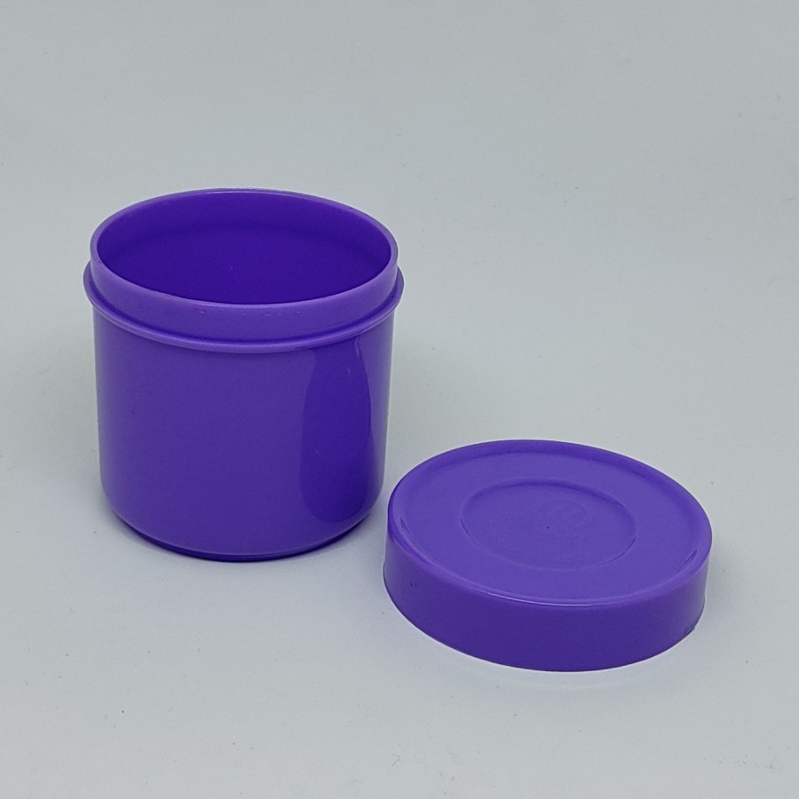 Alat Medis Alkes Violet Dressing Jar|Tempat Kapas Plastic diameter 8 cm | Tabung Medis | Tabung Plastic | Gudang Medis