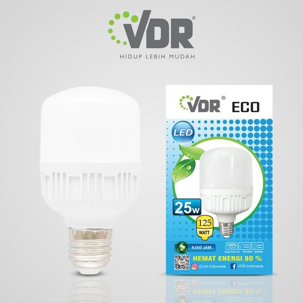 Lampu LED 25 Watt VDR ECO bright BOHLAM LED Cahaya Putih SNI