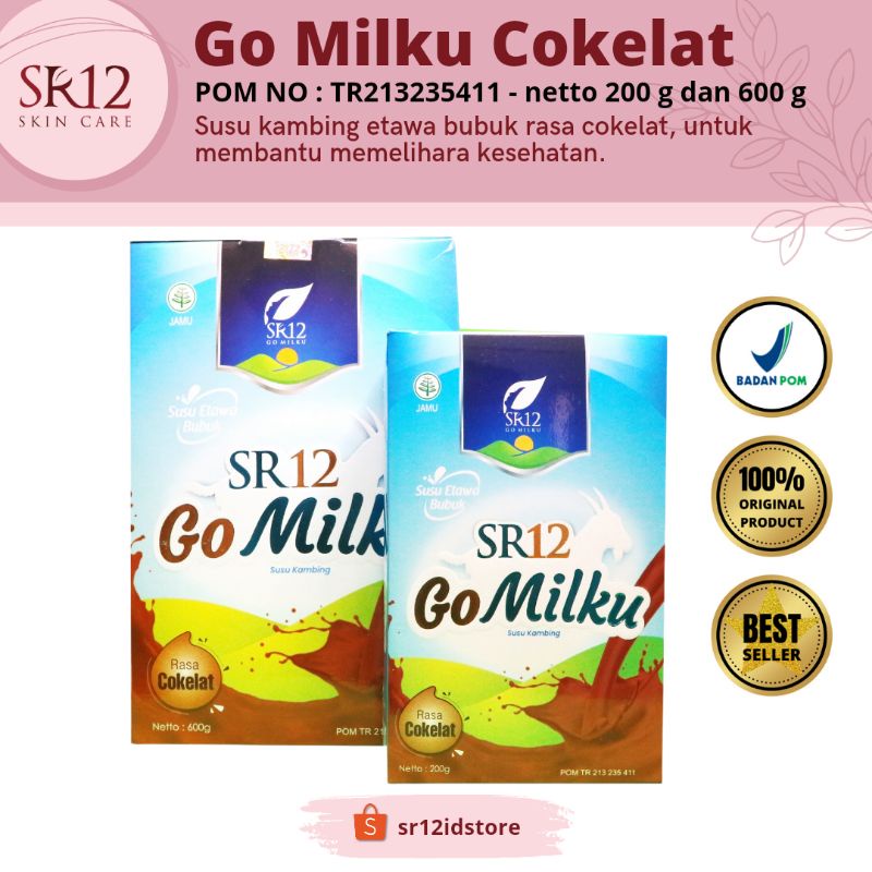 

Go Milku Sr12 Coklat Susu Kambing Etawa Bubuk Susu Kesehatan Anak Dewasa Lansia Susu Pelancar ASI Susu Enak Penambah Nafsu Makan Susu Kambing Original Susu Kesehatan Membantu Memelihara Kesehatan Lambung Meningkatkan Daya Tahan Tubuh Susu Imunitas Anak