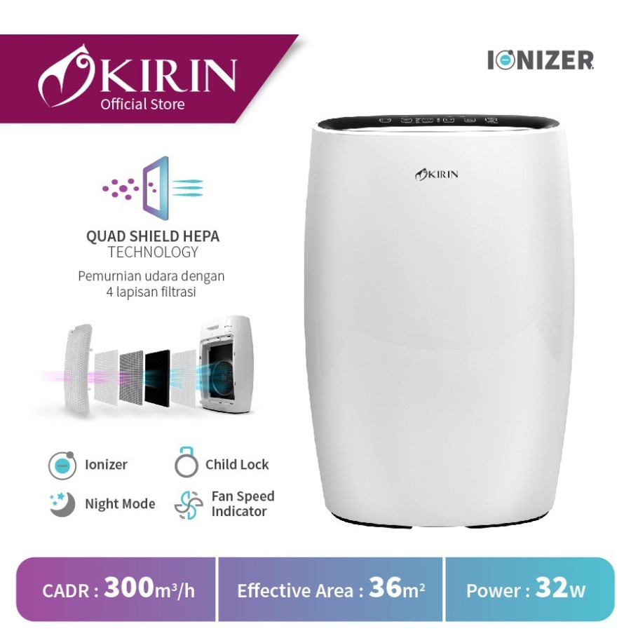 KIRIN Air Purifier 36m - KAP036