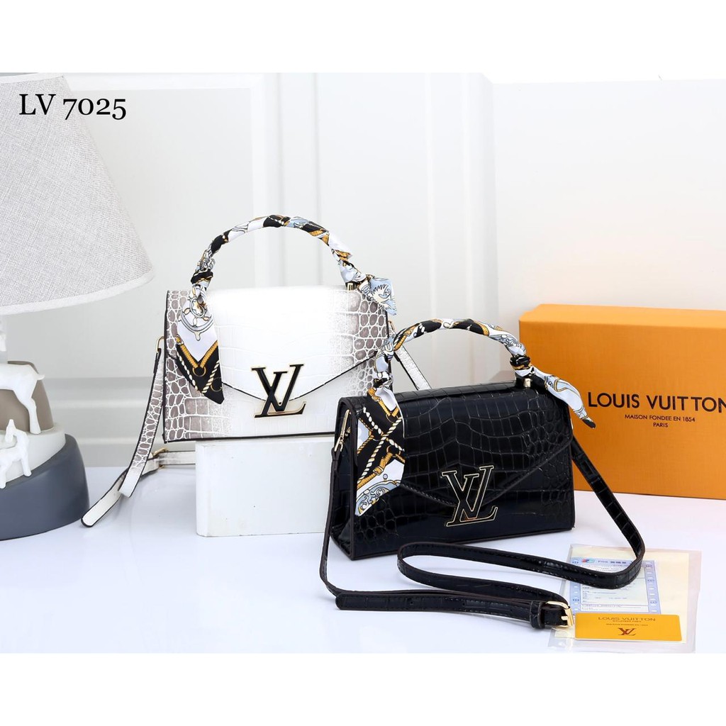 Tas Louis Vuitton Croco 7025  TYU 21   batam impor original fashion branded reseller sale