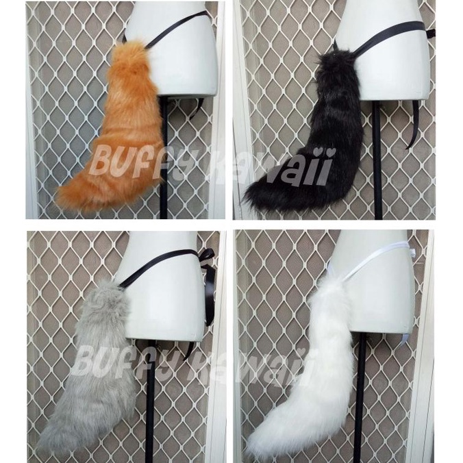 SALE FOX TAIL LARGE KISTUNE COSPLAY EKOR RUBAH READY SIAP KIRIM