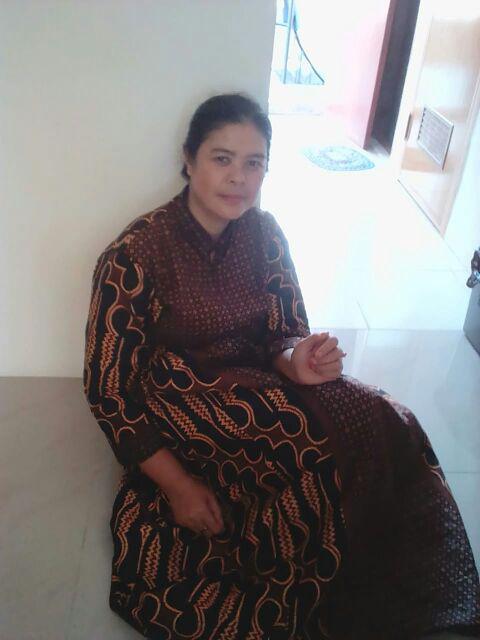 Gamis Batik Parang Sogan Size Standar Dan Jumbo Resleting Depan Bahan Katun Mataram Primisima