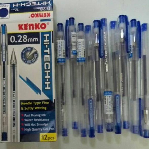 

Paling popular Pulpen Kenko Hi-Tech-H Gel Pen SATUAN - Tinta HItam dan Biru 0.28 mm ¡➠ Terbaru