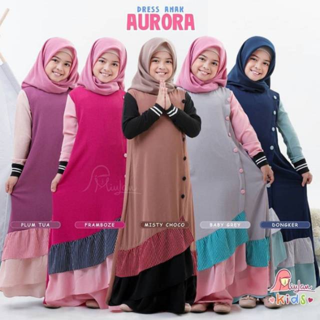 Gamis Anak || AURORA Dress Anak || Miulan