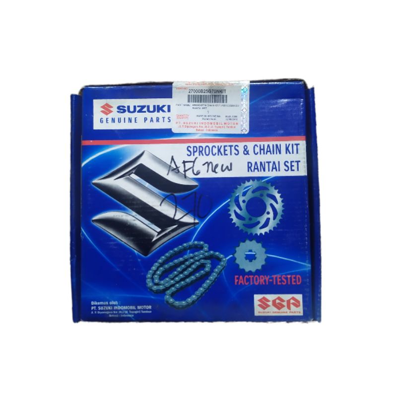 gear rantai set satria fu new 2014 original suzuki sgp 100%