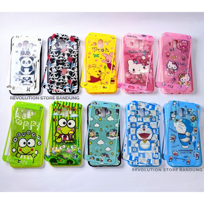 Silikon Hp Samsung J7 Duo Motif Karakter Unicorn Doraemon Hello Kitty Keroppi Mickey Minnie Mouse Pa