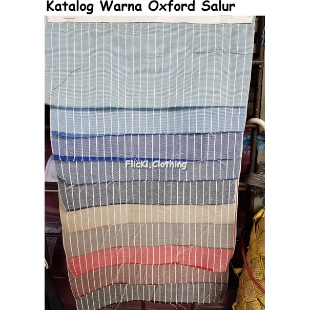 Bahan Kain Oxford Salur Oxford Kotak Kecil Oxford Kotak Besar Oxford Garis Kotak Oxford Motif Corak Kahatex Rollan