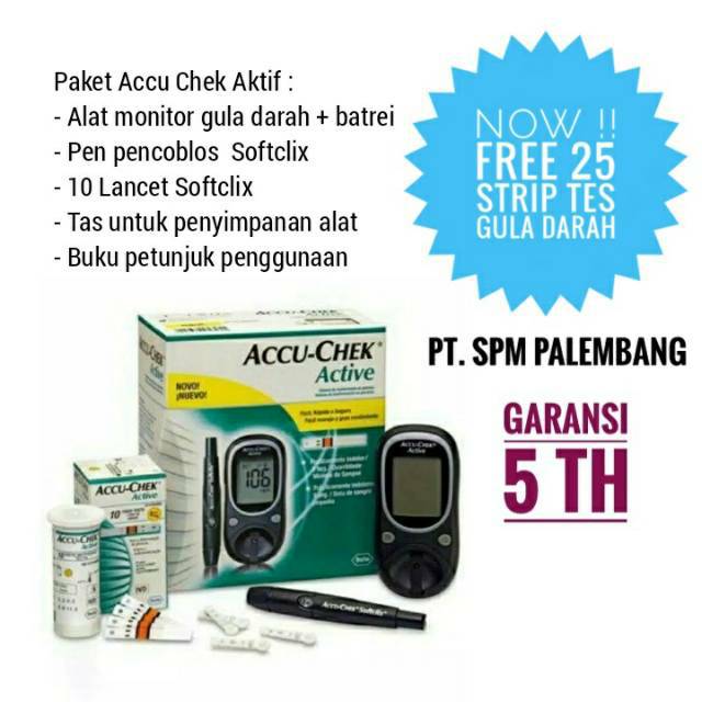 ALAT ACCU-CHECK ACTIVE / INSTAN ALAT KHUSUS CEK GULA DARAH MURAH BERKUALITAS ORIGINAL