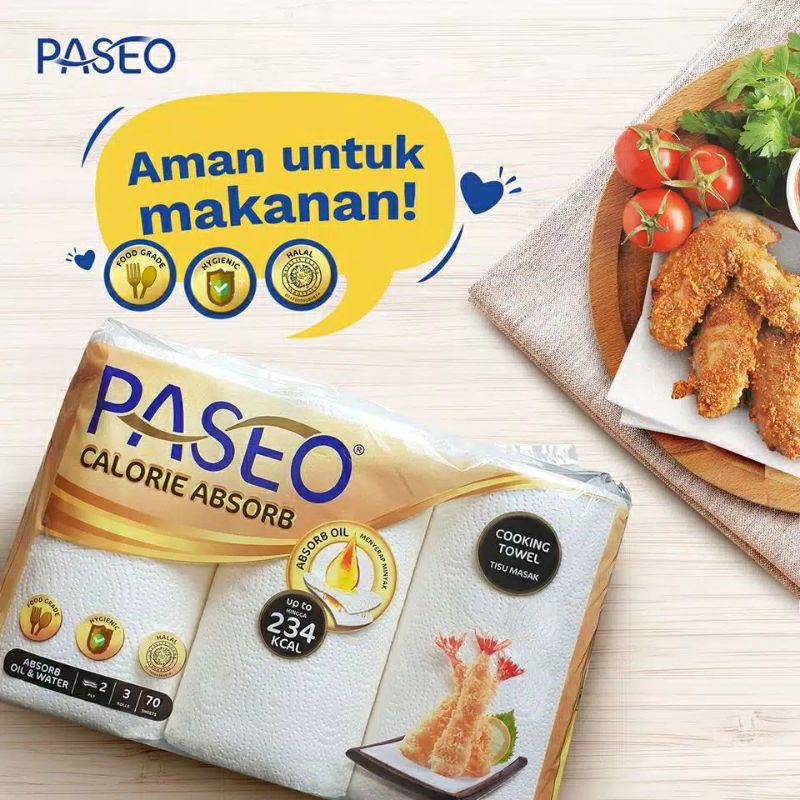 

paeseo tissue minyak 1pak isi 3 roll