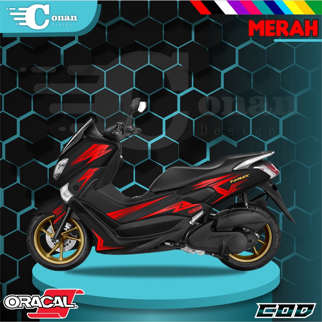 Aksesoris Motor Nmax Cutting Sticker Nmax Stiker Motor Nmax Striping Nmax 2019 All Nmax - NMxB27