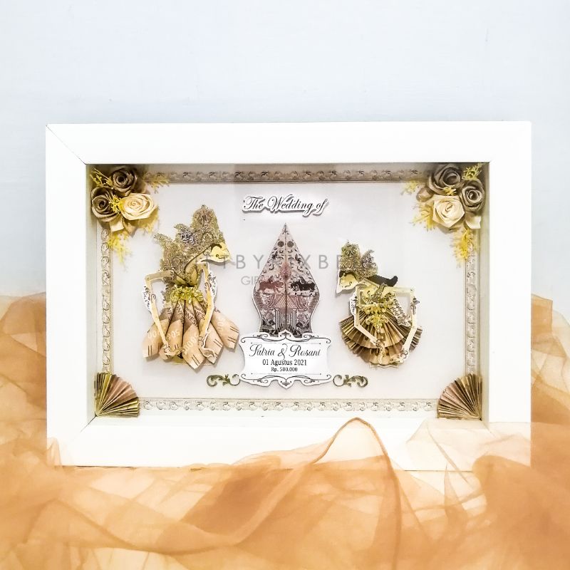RB Mahar Frame Wayang Adat Jawa (Mahar Nikah, Seserahan,Bingkai Mahar Murah Terjangkau)