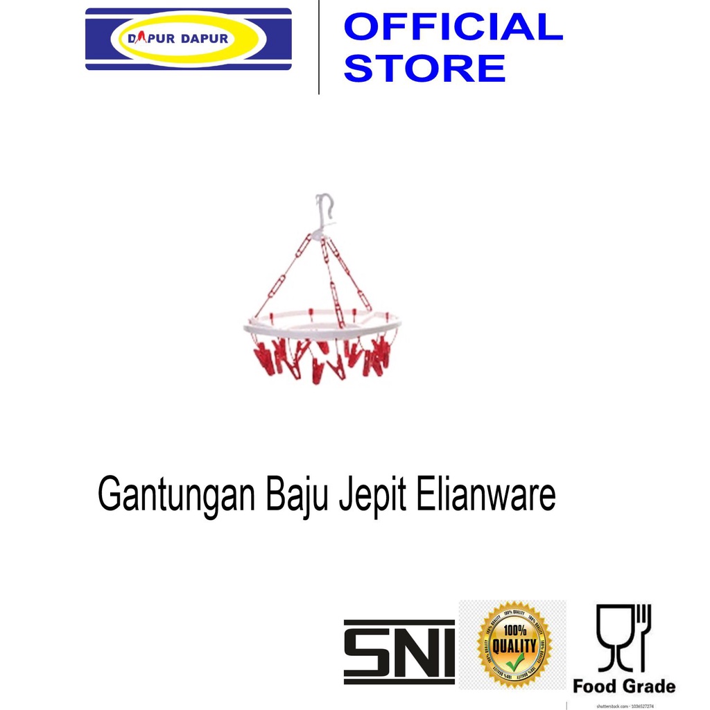 Gantungan Baju Jepit Elianware