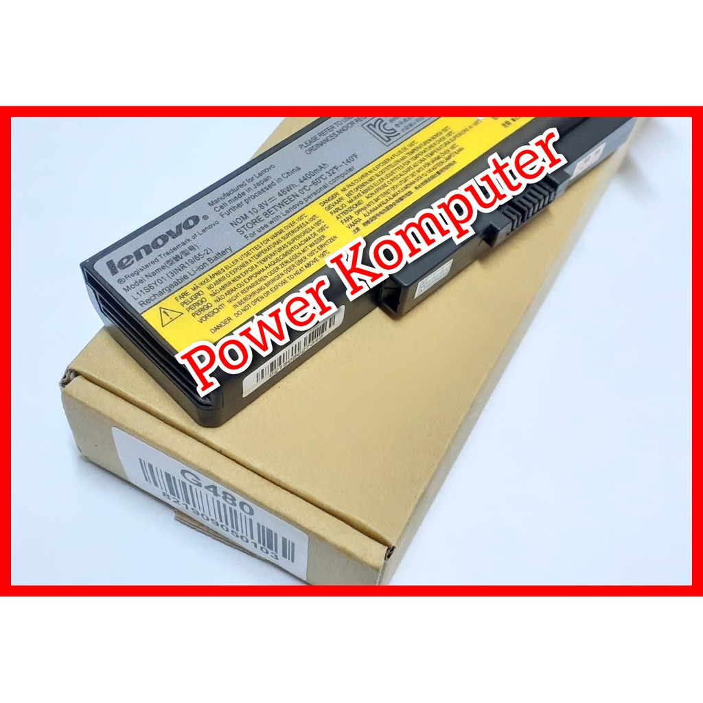 Original Baterai LENOVO G480 B480 B490 G410 G400 G405 Y480 Z480 E430