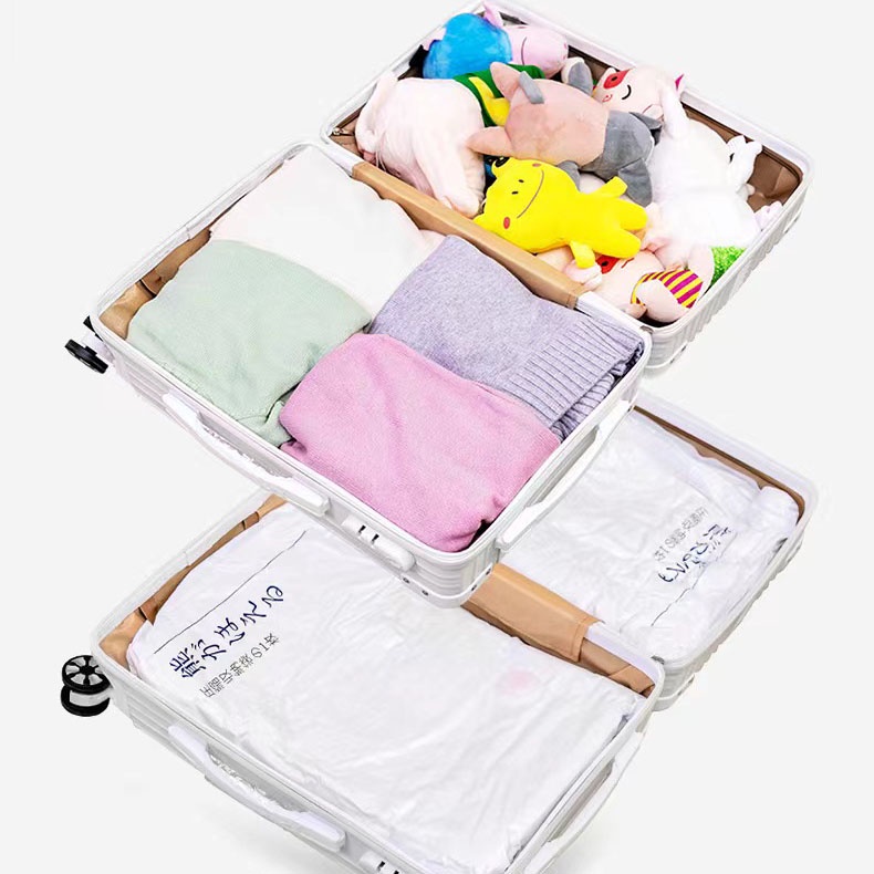 cod☜☞ready Vakum Kantong Pakaian/Plastik Vacum Baju Laundry Travel Bag Kompresi Seprei Selimut Pakaian Plastic Vacuum/Vacuum Bag lagilaku