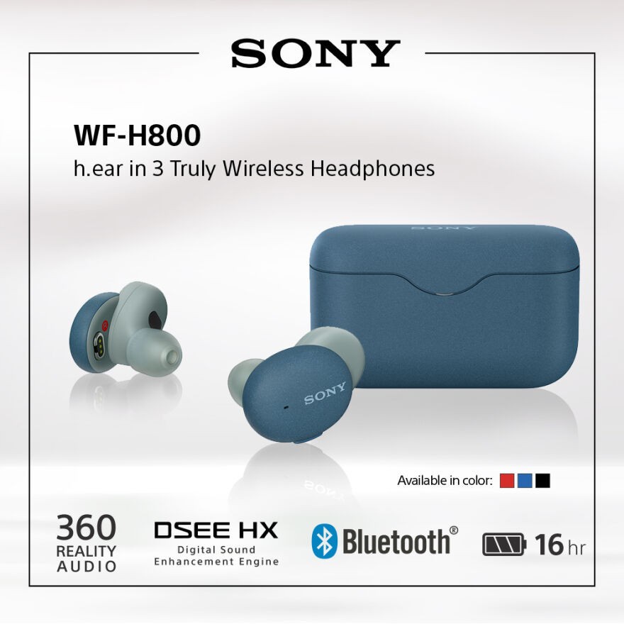 Sony WF-H800 Hear in 3 Truly Wireless Earbuds Headset Bluetooth
