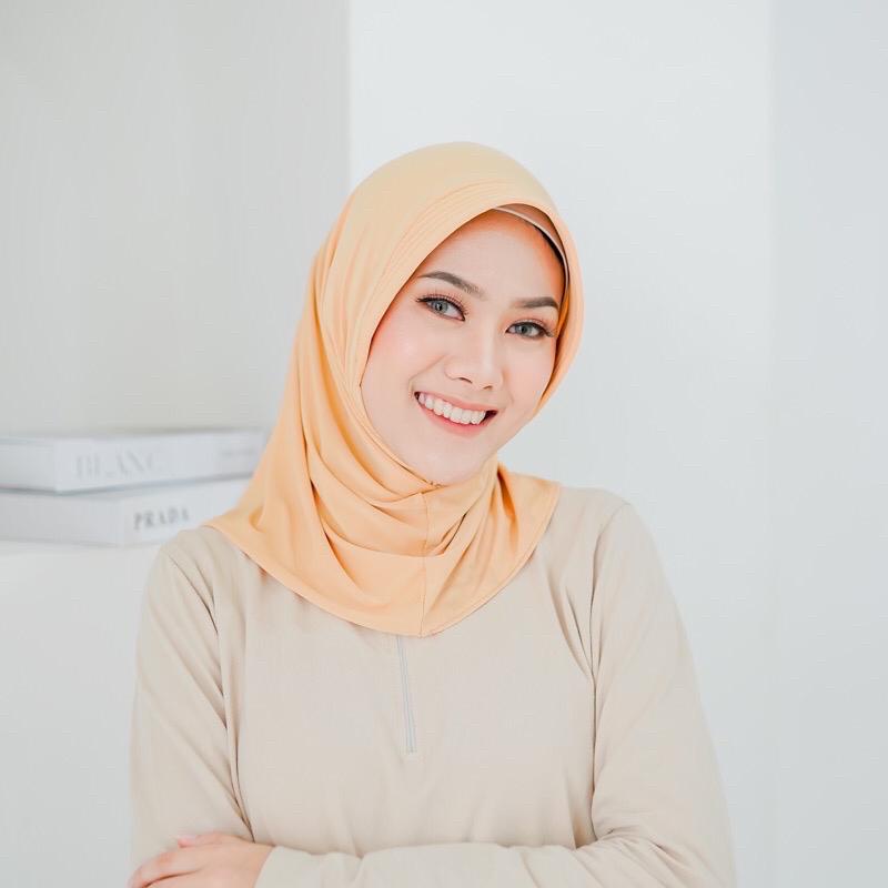 BERGO SPORT /KRUDUNG OLAHRAGA/ HIJAB SPROT/ KRUDUNG SPORT/ HIJAB OLAHRAGA/ BERGO OLAHRAGA/ KRUDUNG INSTAND/ HIJAB LANGSUNG-CREAM