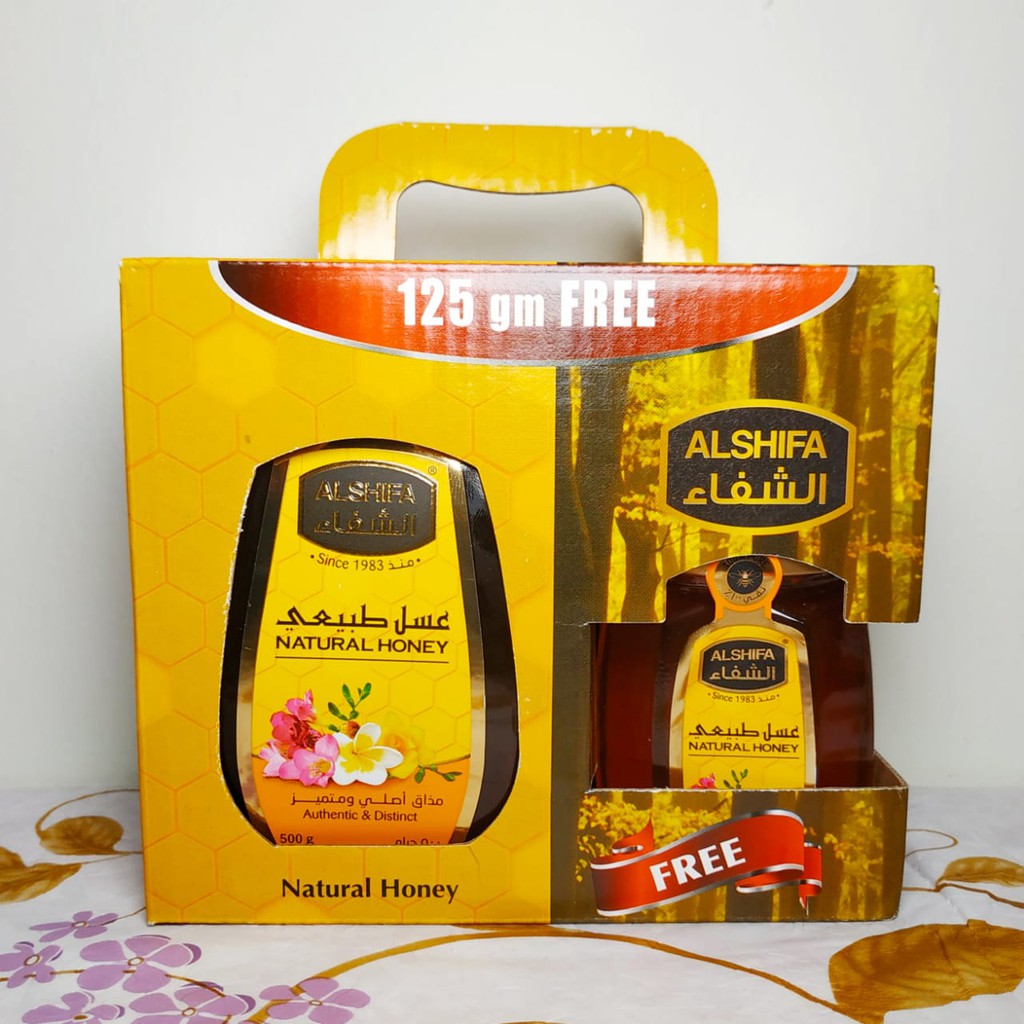 MADU ALSHIFA 500 gr FREE 125 gr ORIGINAL 100% MADU ASLI MURNI / MADU ARAB ORI ALSYIFA