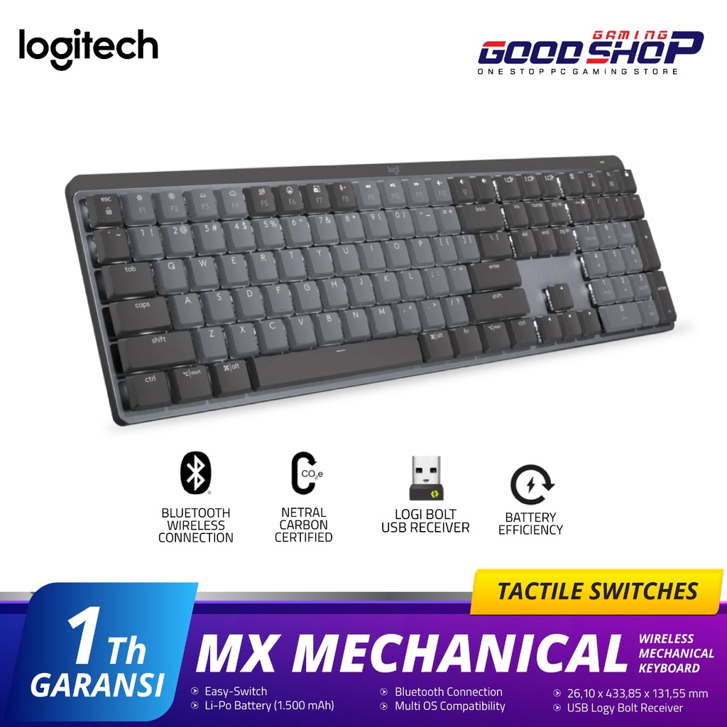 Logitech MX Mechanical Wireless Tactile - Keyboard