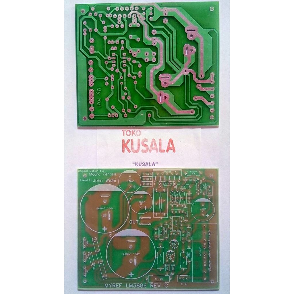PCB MyRef LM3886 Hijau