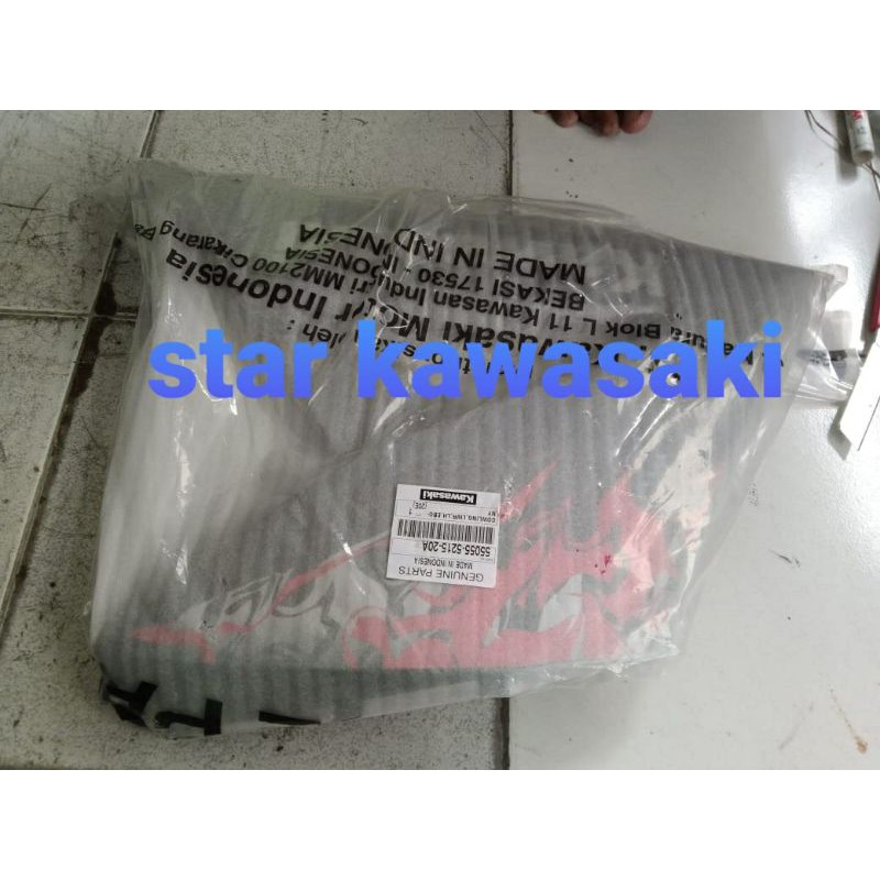 Fering fairing bawah ninja rr new merah batik 2013 kiri original