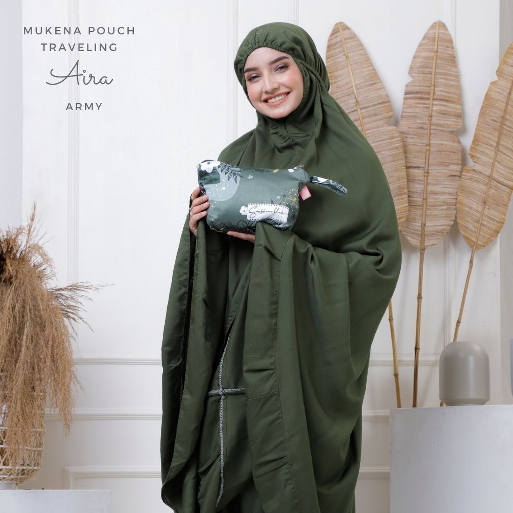 Mukena Dewasa Pouch Traveling Rayon Aira