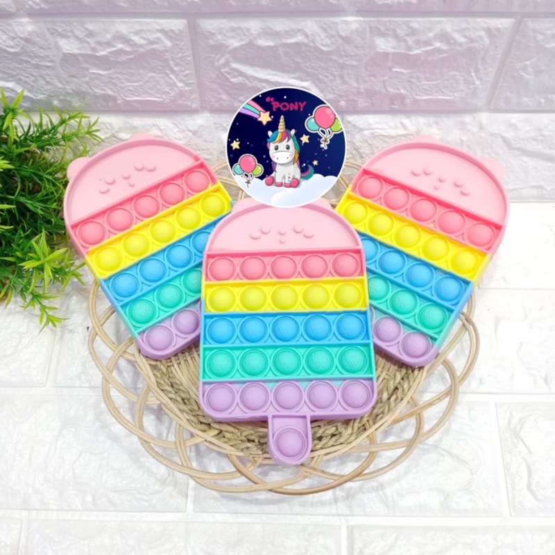 POP IT GLITER/POP IT GID/pop it viral/fidget/tiktok/mainan kekinian-New Ice Cream