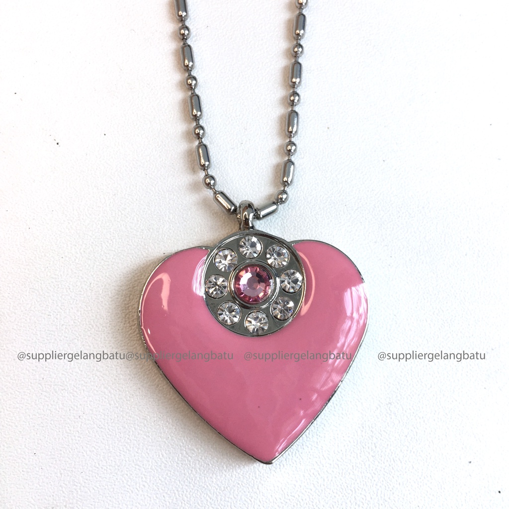 KALUNG KESEHATAN quantum Pendant LOVE PINK GIOK BATU GERMANIUM JAPAN