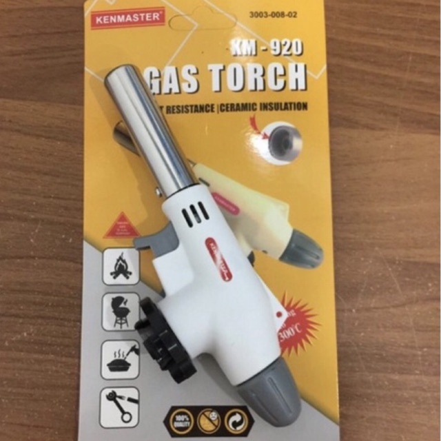 KM-920 kenmaster PUTIH LPG BLOW TORCH kepala gas portable torch gas torch blow torch pemantik gas ke
