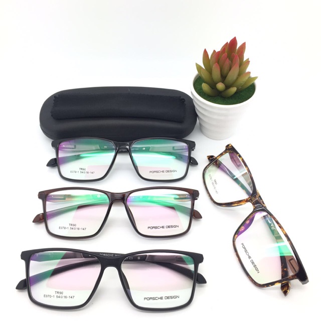 Paket lensa minus - frame kacamata porsche design