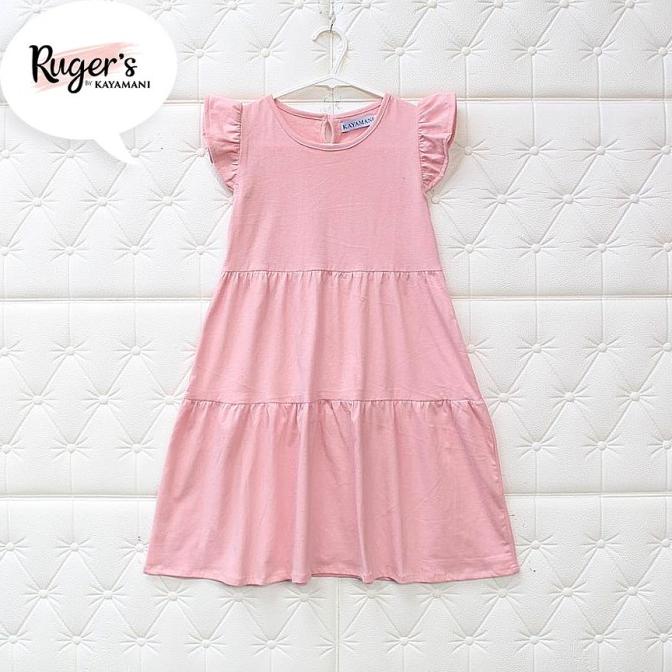 Rugers By Kayamani - Dress Anak - Rose Gold Termurah