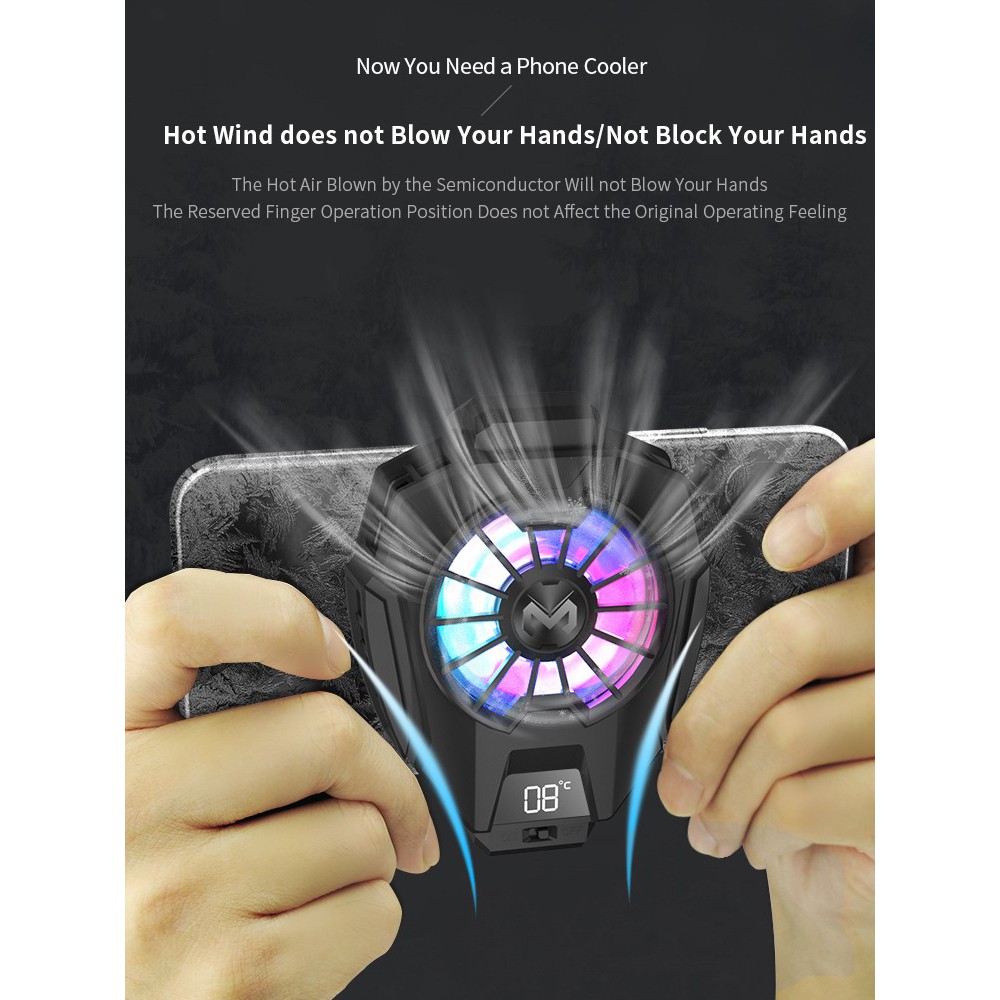 Memo DL-05 Cooling Fan HandPhone Radiator Pendingin With Thermal Pad