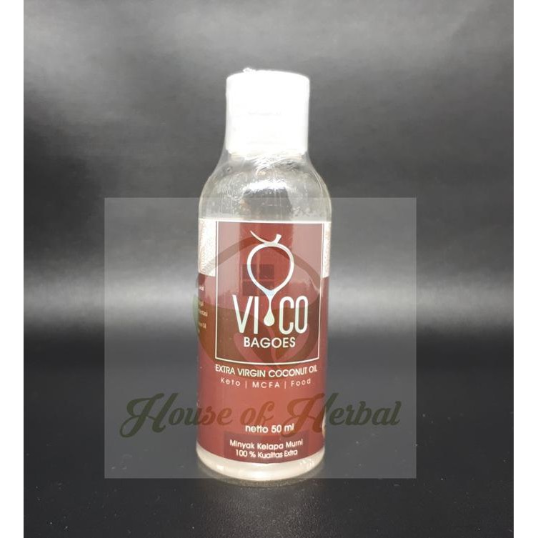 

Vico Bagoes Virgin Coconut Oil, Minyak Kelapa VCO 50ml