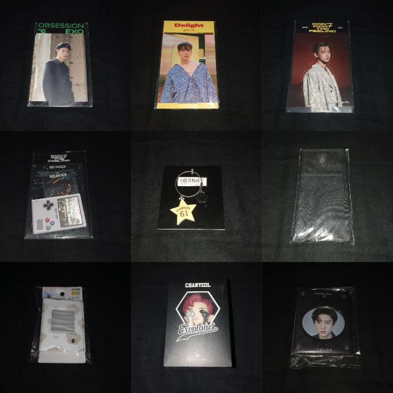 Goods official EXO ONLY NO PC tihol exploration kolbuk keyring miniso figure standee deco sticker DF