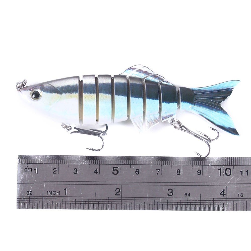 HENGJIA New 1PCS 11cm/22.5g Umpan Pancing Minnow Fishing Lures Wobblers 8 Segments Swimbait Hard Crankbait Fishing Bait Tackle