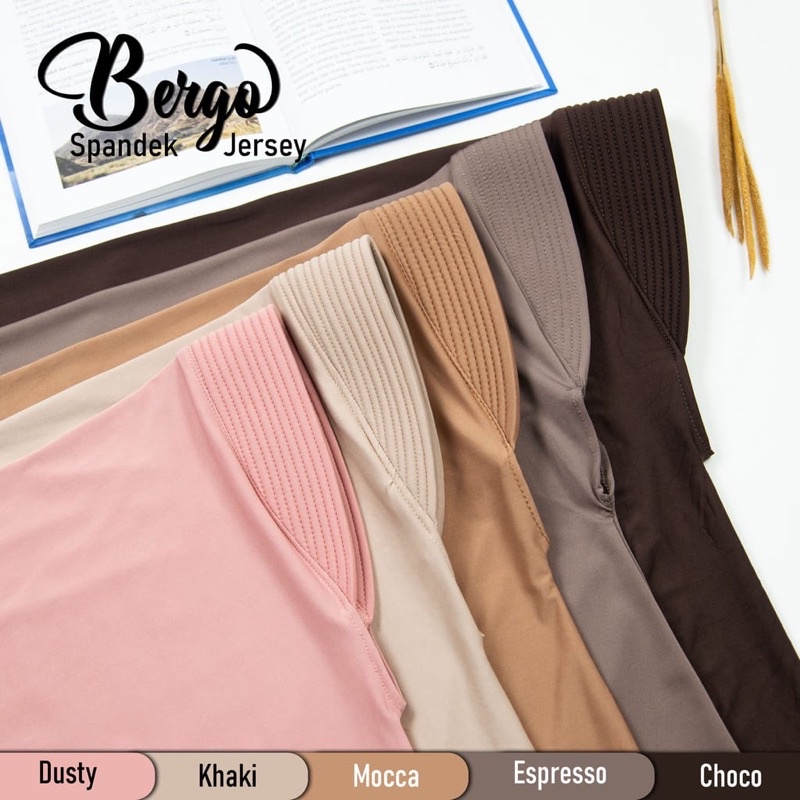 Bergo Hamidah ( ORI ) / Bergo Jersey Menutup Dada / Hijab Instan Jersey-3