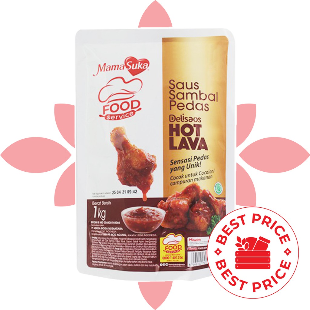 MAMASUKA - DELISAOS SAUS SAMBAL HOT LAVA - 1KG